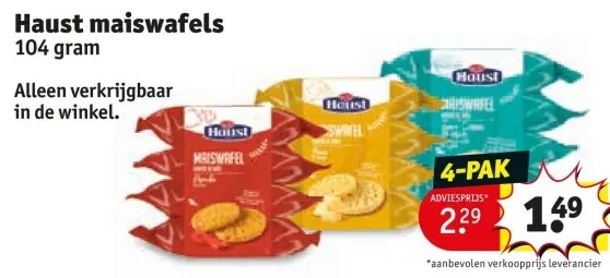 Aanbieding: maiswafels