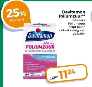 Aanbieding: Davitamon foliumzuur
