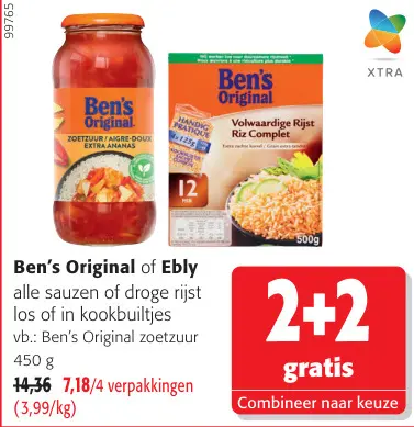 Promotie: Ben's Original or Ebly 