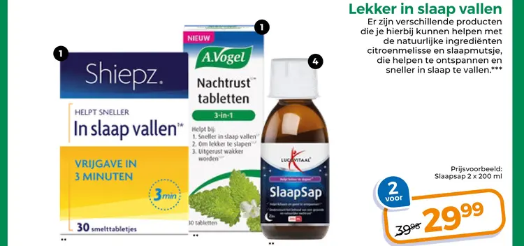 Aanbieding: Lekker in slaap vallen