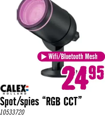 Aanbieding: CALEX Smart Outdoor LED tuinspot RGB+CCT zwart