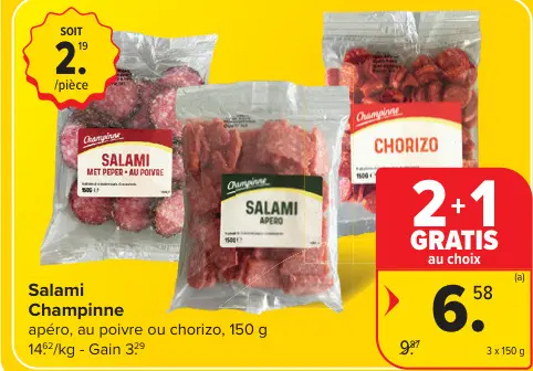 Offre: Salami Champinne