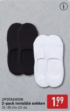 Aanbieding: 2-pack invisible sokken