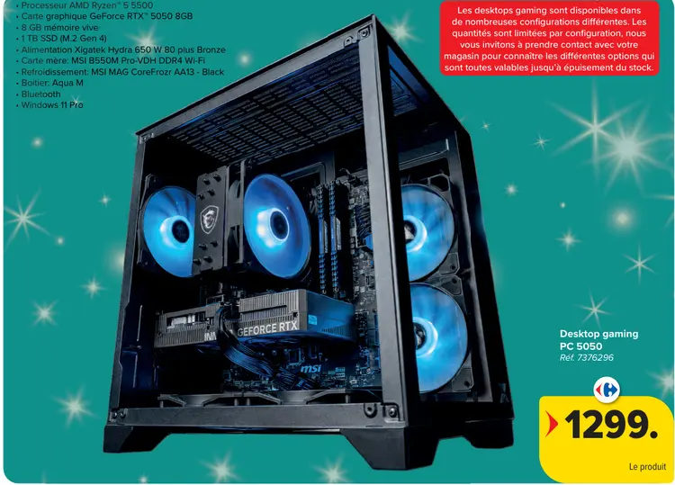 Offre: Desktop gaming PC 5050