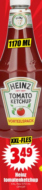 Aanbieding: Heinz tomatenketchup