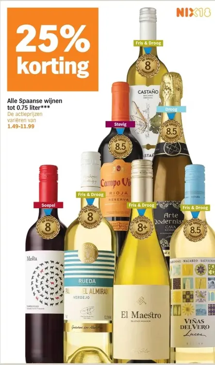Aanbieding: Alle Spaanse wijnen