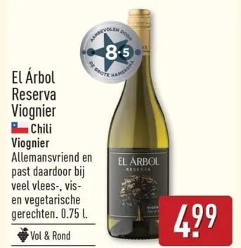 Aanbieding: El Árbol Reserva Viognier