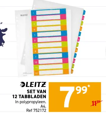 Promotie: Set van 12 tabbladen