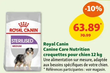 Offre: Canine Care Nutrition croquettes pour chien 12 kg