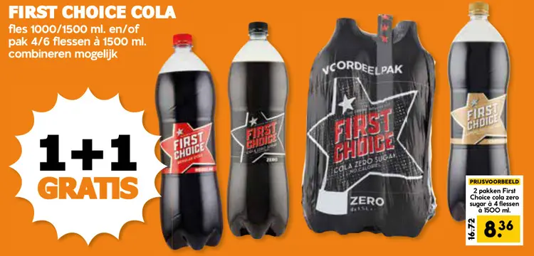Aanbieding: First Choice cola