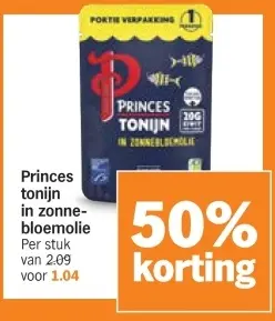 Aanbieding: Princes tonijn in zonnebloemolie