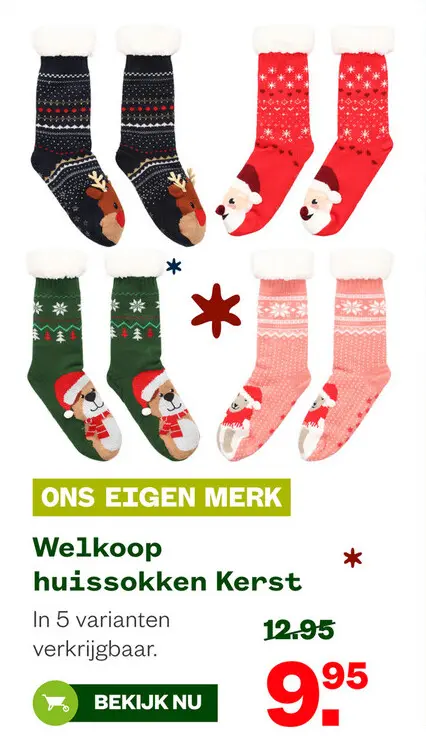 Aanbieding: huissokken Kerst