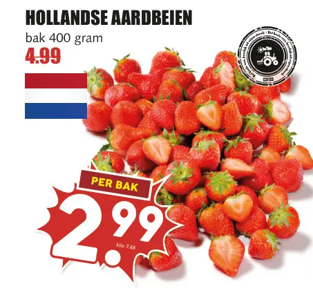 Aanbieding: Hollandse aardbeien