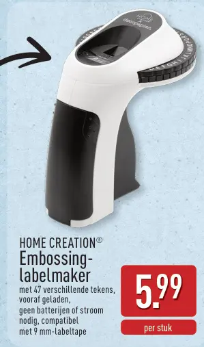 Promotie: Embossing-labelmaker