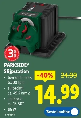 Promotie: Slijpstation