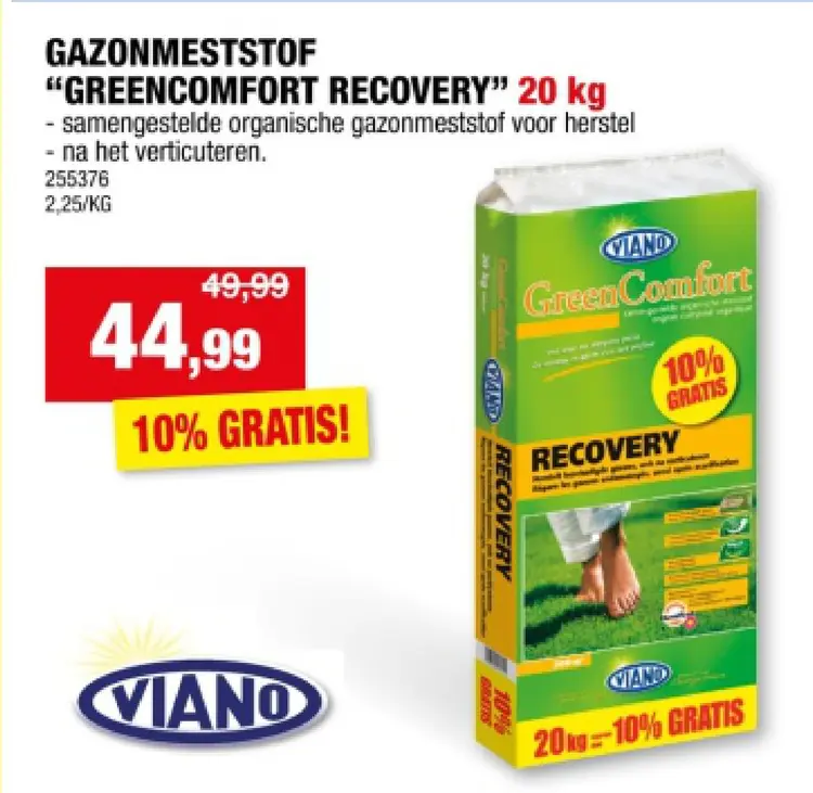 Promotie: Gazonmeststof "greencomfort recovery"