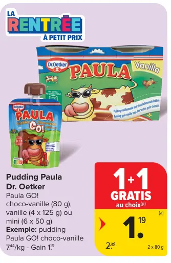Offre: Pudding Paula