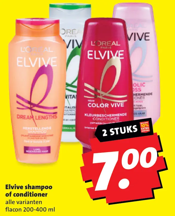 Aanbieding: Elvive shampoo of conditioner