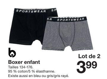 Offre: Boxer enfant