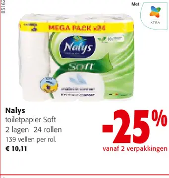Aanbieding: Nalys toiletpapier Soft