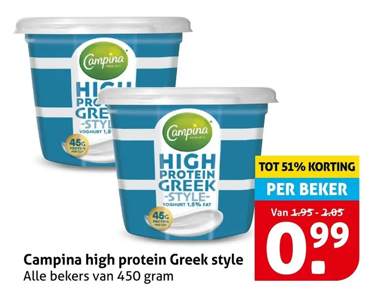 Aanbieding: High protein Greek style