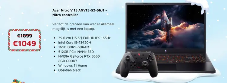 Aanbieding: Acer Nitro V 15 ANV15-52-56J1 + Nitro control