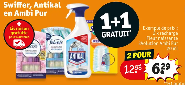 Offre: Swiffer, Antikal en Ambi Pur