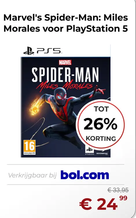 Aanbieding: Marvel's Spider-Man: Miles Morales voor PlayStation 5