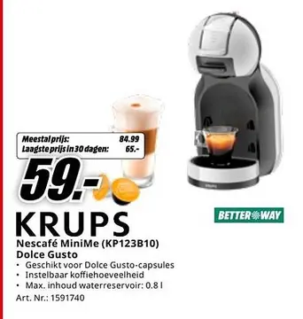 Aanbieding: Nescafé MiniMe (KP123B10) Dolce Gusto