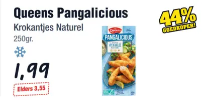 Aanbieding: Queens Pangalicious Krokantjes Naturel