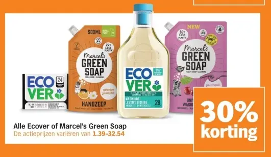 Aanbieding: Alle Ecover of Marcel's Green Soap