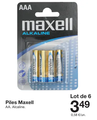 Offre: Piles Maxell