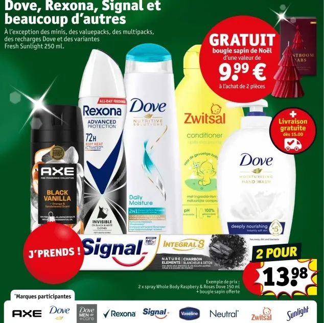 Offre: Dove, Rexona, Signal et beaucoup d'autres
