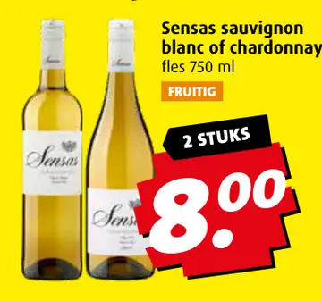 Aanbieding: Sensas sauvignon blanc of chardonnay