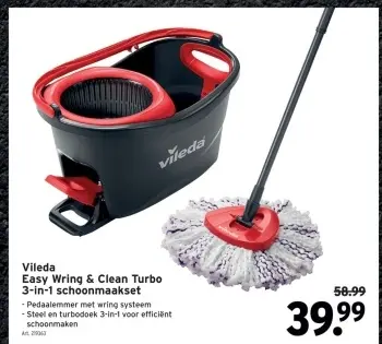 Aanbieding: Easy Wring & Clean Turbo 3-in-1 schoonmaakset