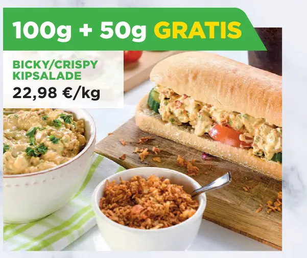 Promotie: Bicky/crispy kipsalade