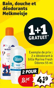 Offre: Bain, douche et déodorants