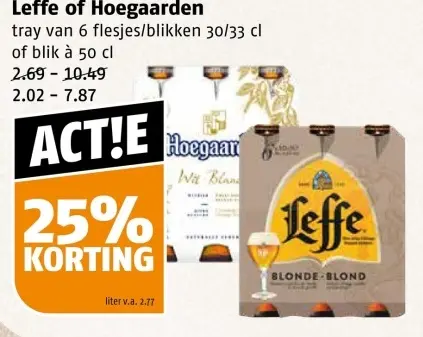 Aanbieding: Leffe of Hoegaarden