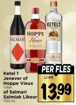 Aanbieding: Jenever of Hoppe Vieux of Salmari Salmiak Likeur
