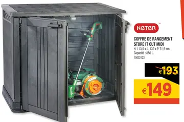 Aanbieding: Coffre de rangement store it out midi
