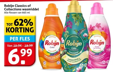 Aanbieding: Robijn Classics of Collections wasmiddel
