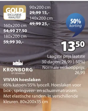 Aanbieding: VIVIAN hoeslaken