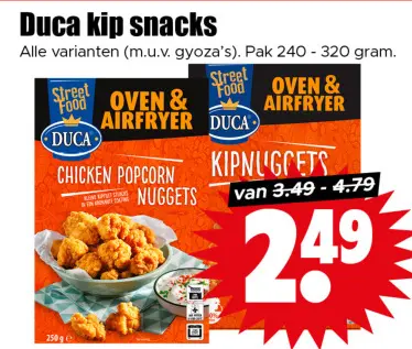 Aanbieding: kip snacks