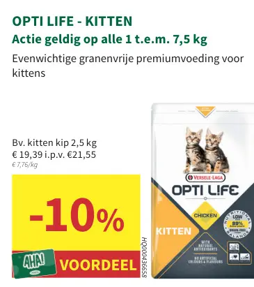 Promotie: Opti Life Kitten 