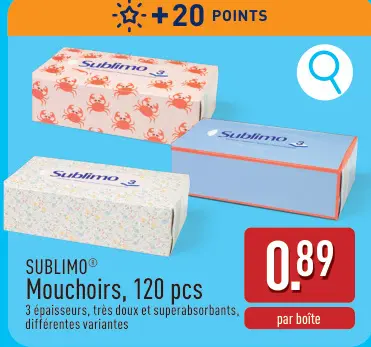 Offre: Mouchoirs
