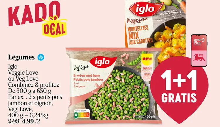 Offre: Iglo Veggie Love ou Veg Love