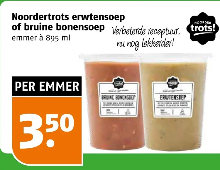 Aanbieding: Erwtensoep of bruine bonensoep
