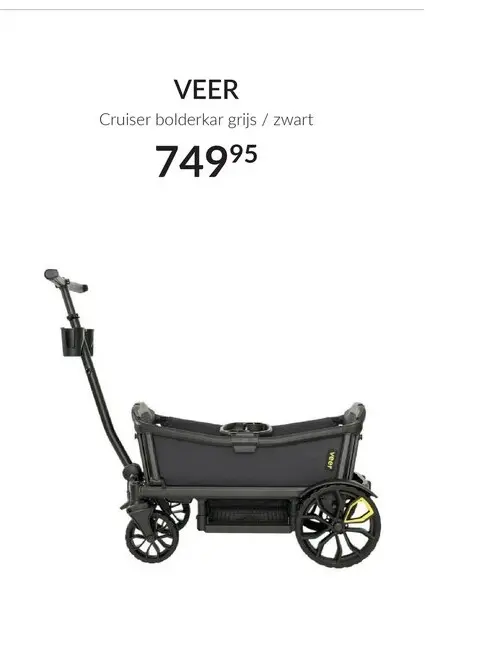 Aanbieding: Cruiser bolderkar grijs / zwart