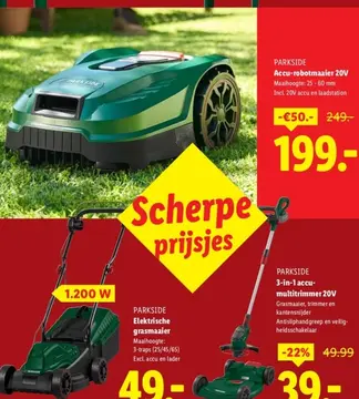 Aanbieding: Accu-robotmaaier 20V