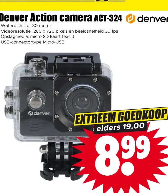 Aanbieding: Action camera ACT-324